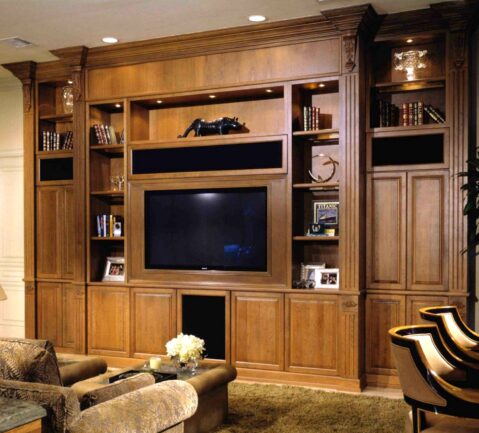 Luxury Handcrafted Entertainment Center Cabinetry | Made In Americia
