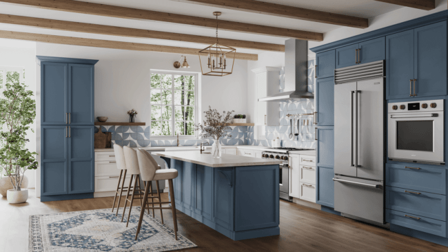 Grandior cabinetry bolt denim lace