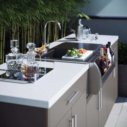 Grandior outdoor cabinetry slate gray urban view