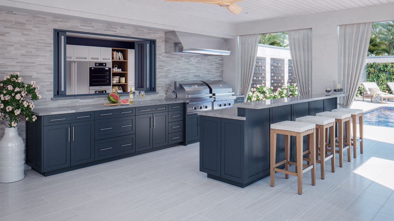 Grandior outdoor cabinetry indigo